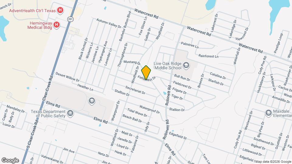 4306 Fieldcrest Dr Map and Location Details