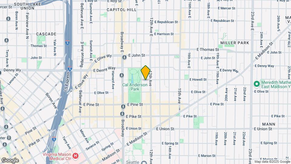 1117 E Howell St Map and Location Details
