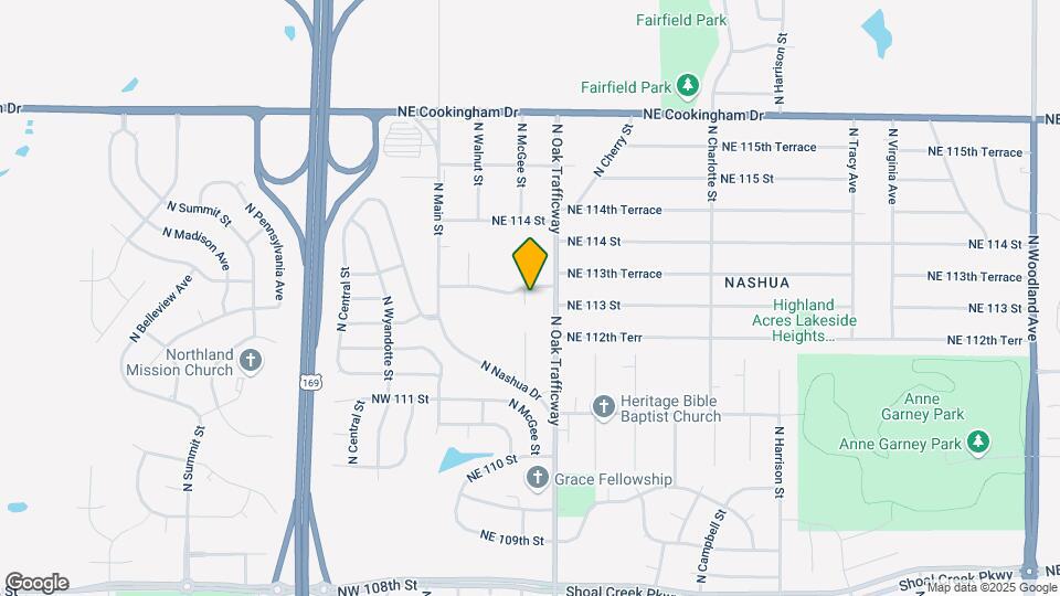 11219 N McGee St Map and Location Details