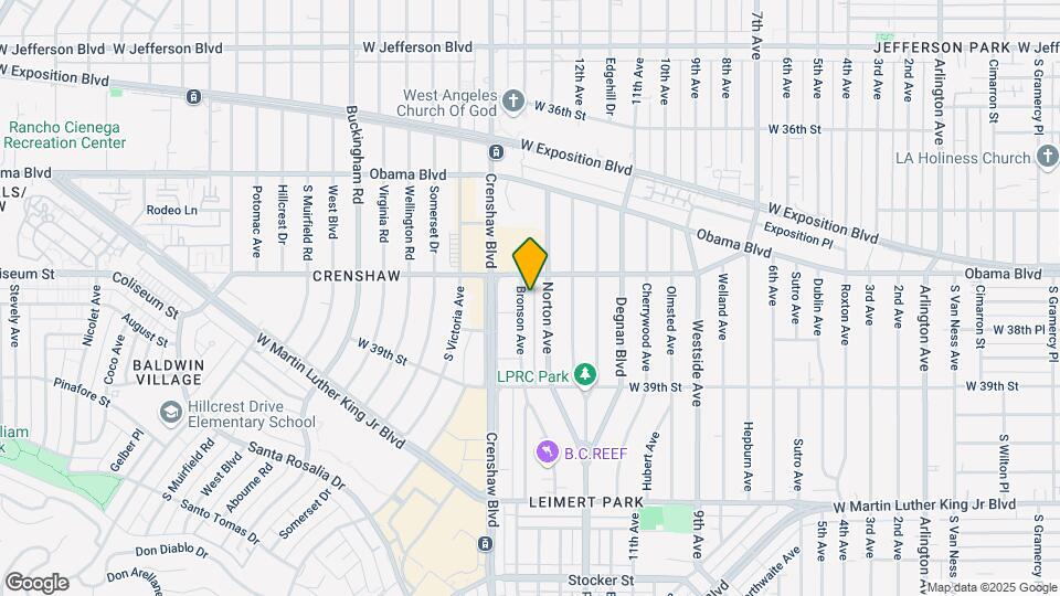 3782 S Bronson Ave Mapa y Detalles de la Ubicación