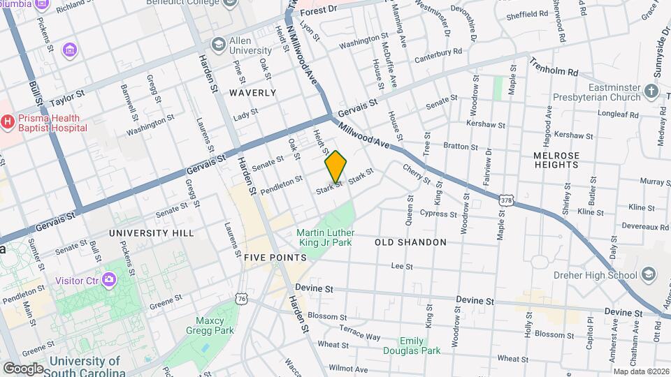 2332 Stark St, Unit 2-unit Duplex Map and Location Details