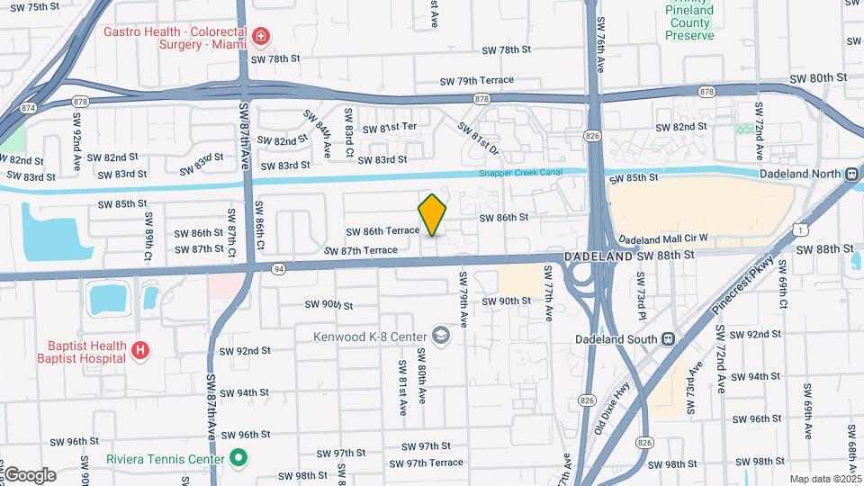 8129 SW 87th Terrace Map and Location Details