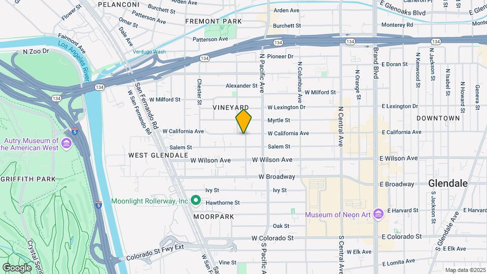 538 W California Ave Map and Location Details