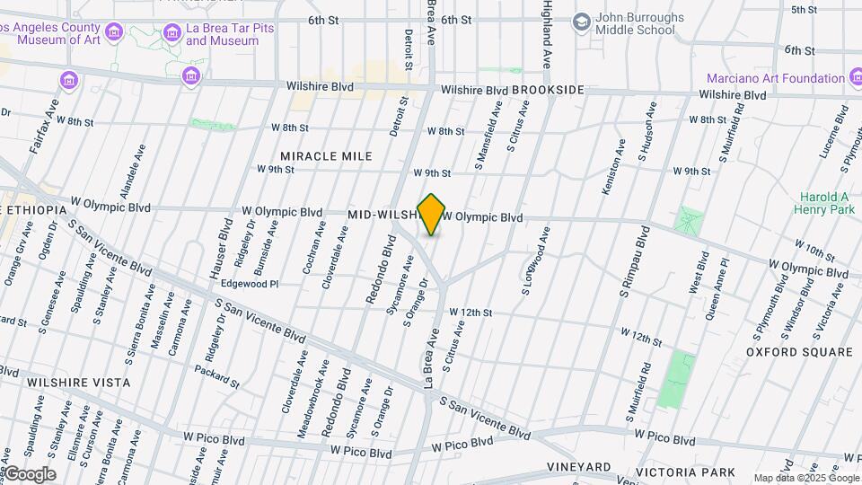 1037 S Orange Dr Map and Location Details