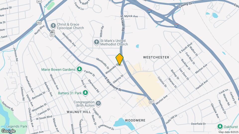 1837 Oakland St Map and Location Details