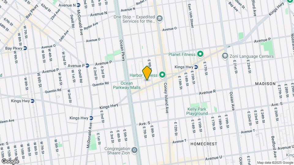 1719 E 8th St Map and Location Details