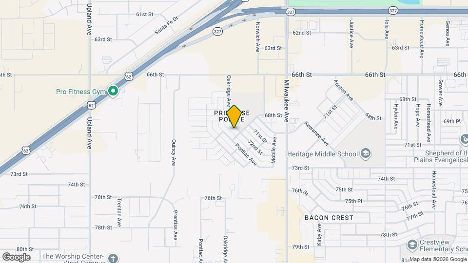 6814 Oakridge Ave Map and Location Details