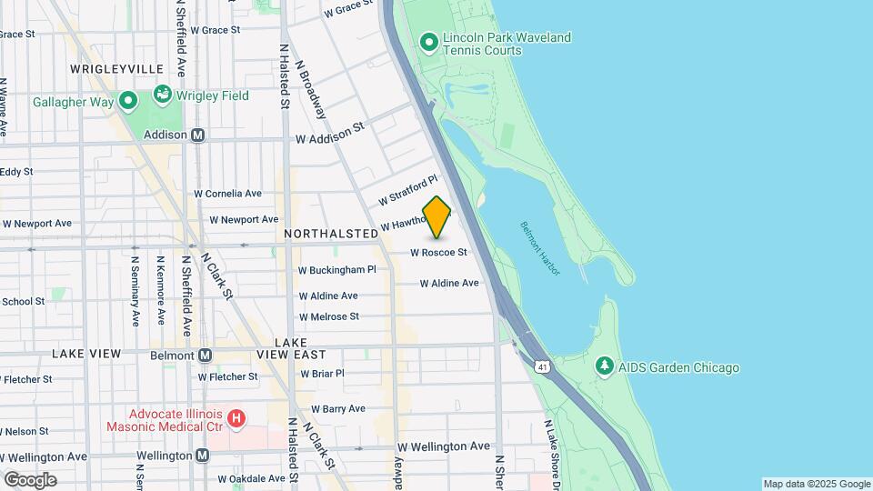 506 W Roscoe St Mapa y Detalles de la Ubicación