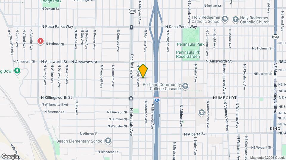 5725 N Montana Ave Map and Location Details