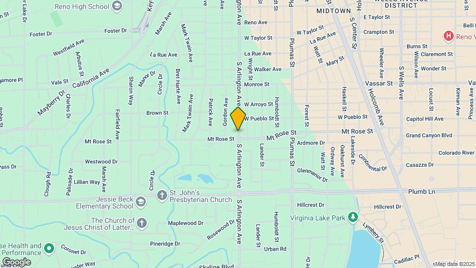 1495 S Arlington Ave Map and Location Details