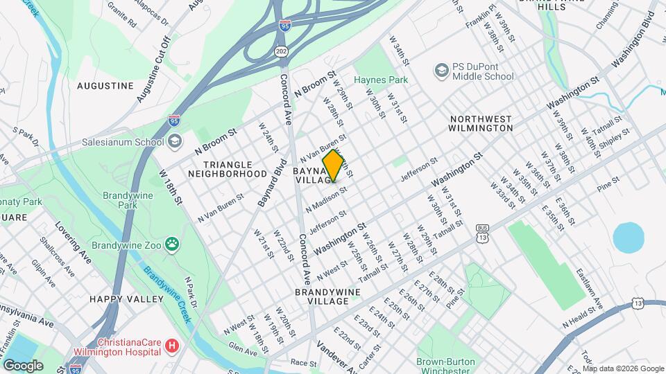 504 W 26th St Map and Location Details