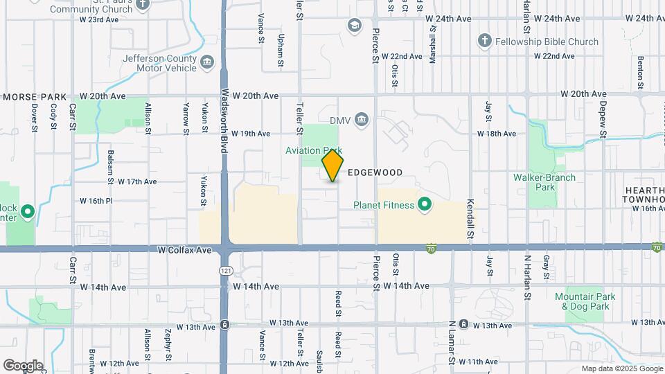 7035 W 16th Pl Map and Location Details