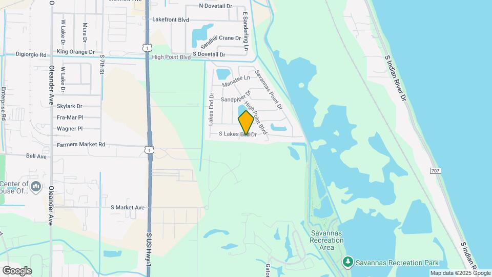 1217 S Lakes End Dr Map and Location Details