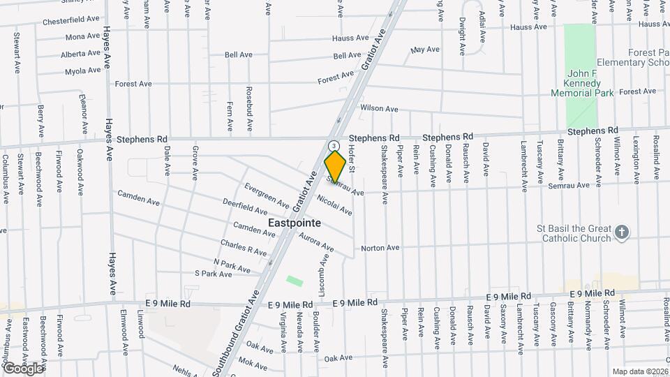 16248 Semrau Ave Map and Location Details