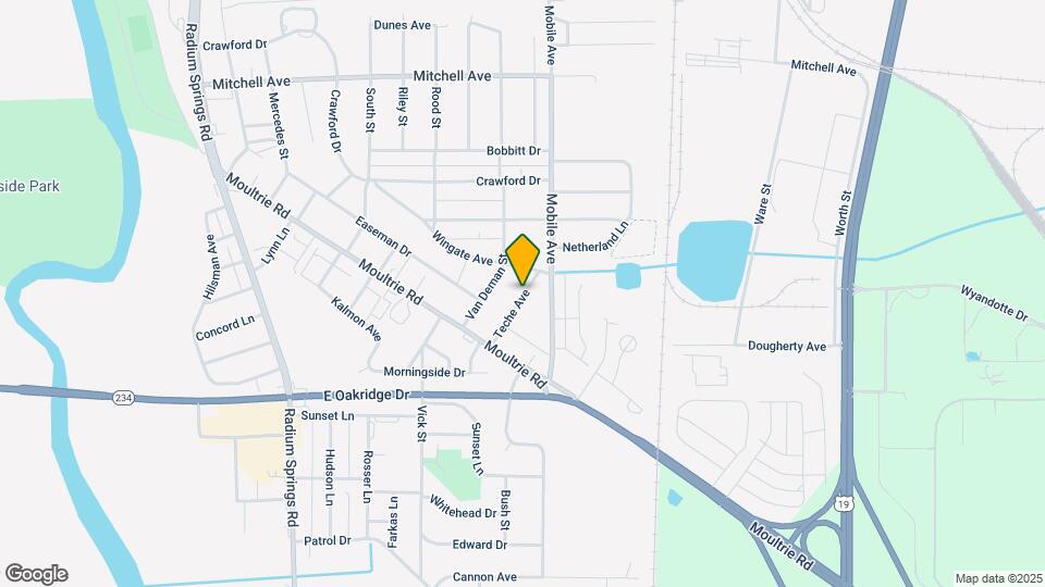 1209 Teche Ave Map and Location Details