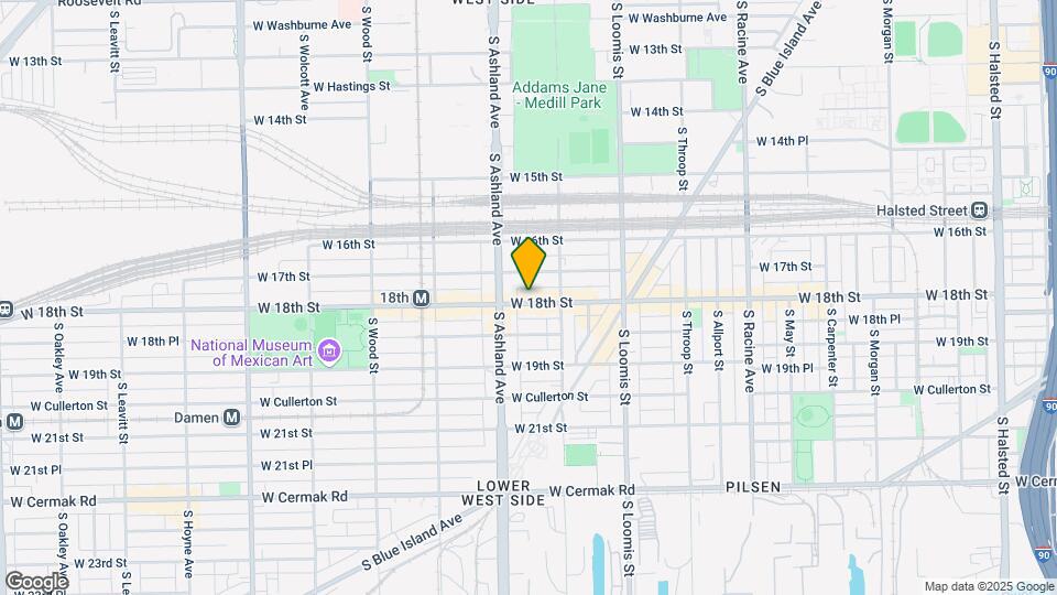 1530 W 18th St Map and Location Details