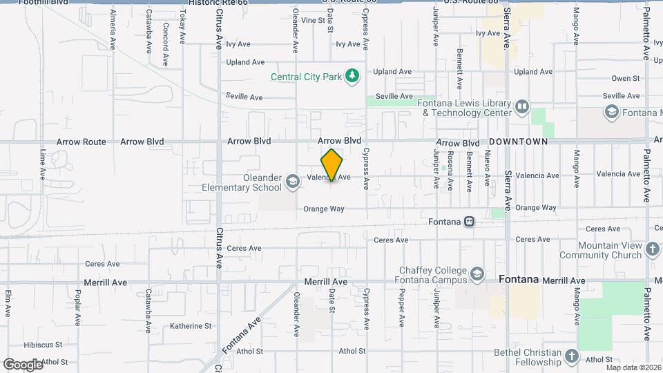 16397 Valencia Ave Map and Location Details