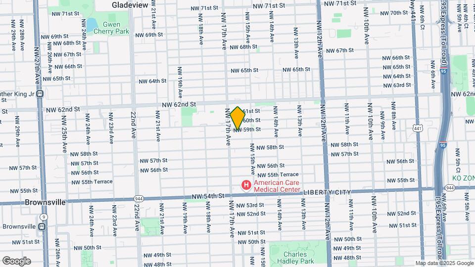 1610 NW 59th St Mapa y Detalles de la Ubicación