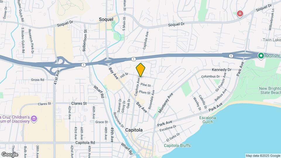 513 Hill St Map and Location Details