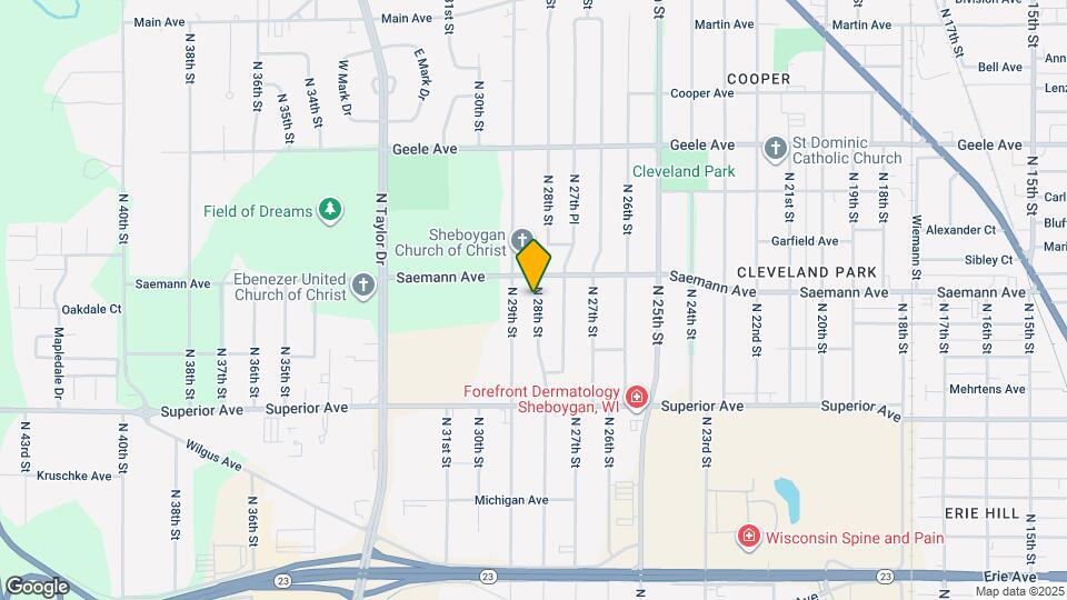 1726 N 28th St Map and Location Details