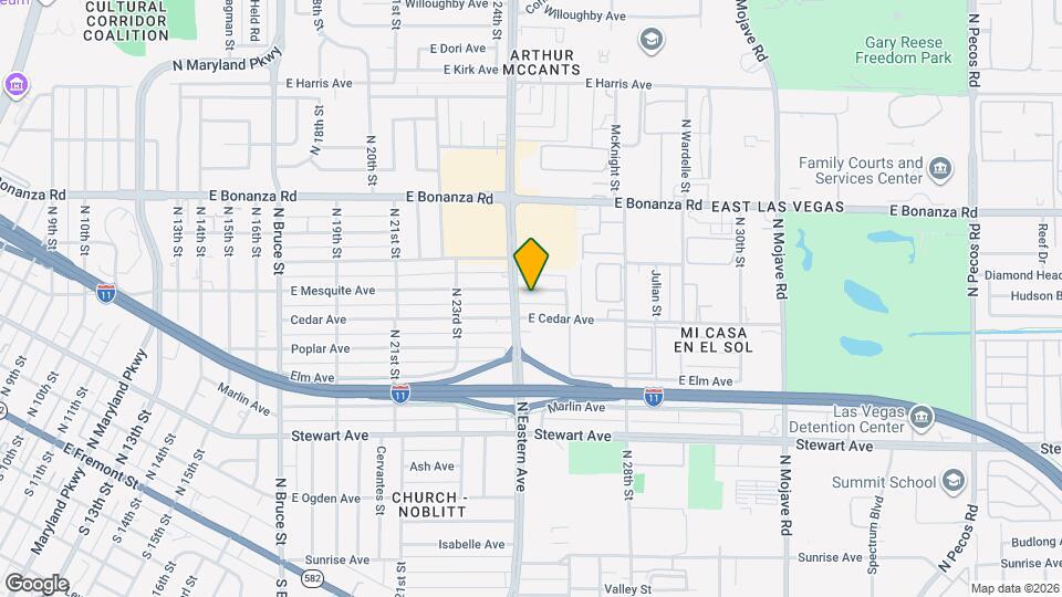 2508 E Mesquite Ave Map and Location Details