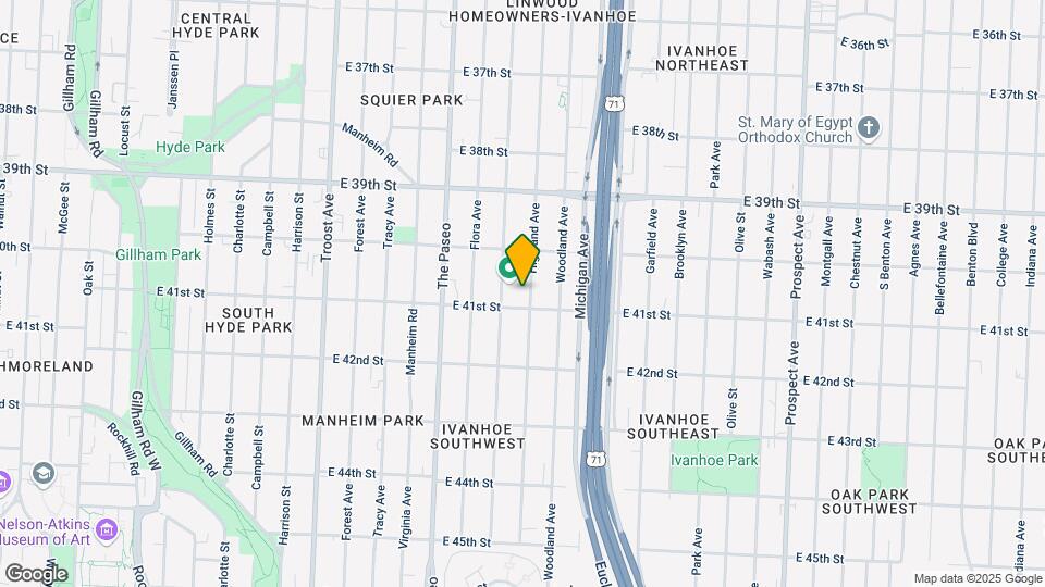 4034 Highland Ave Map and Location Details