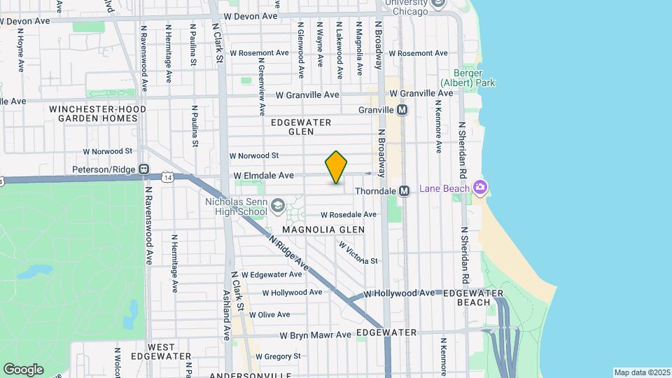 1310 W Thorndale Ave Map and Location Details