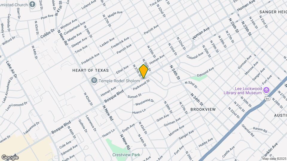 3701 Parkwood St Map and Location Details