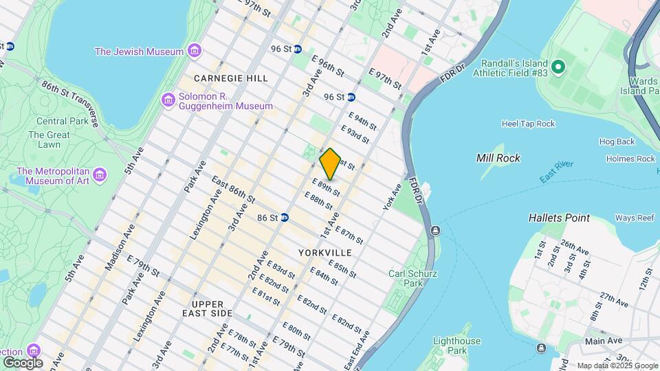 323 A E 89th St Map and Location Details