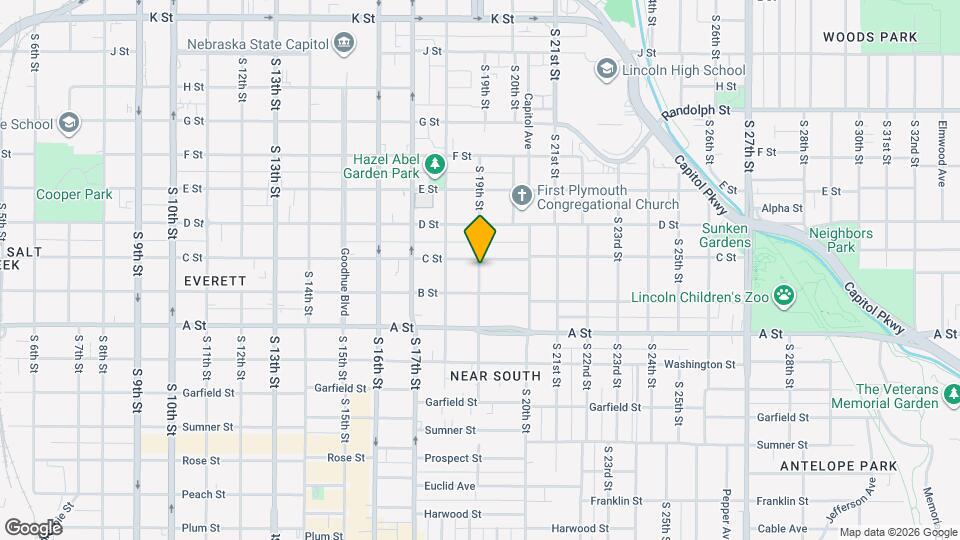 1204-1909 S 19th St Map and Location Details