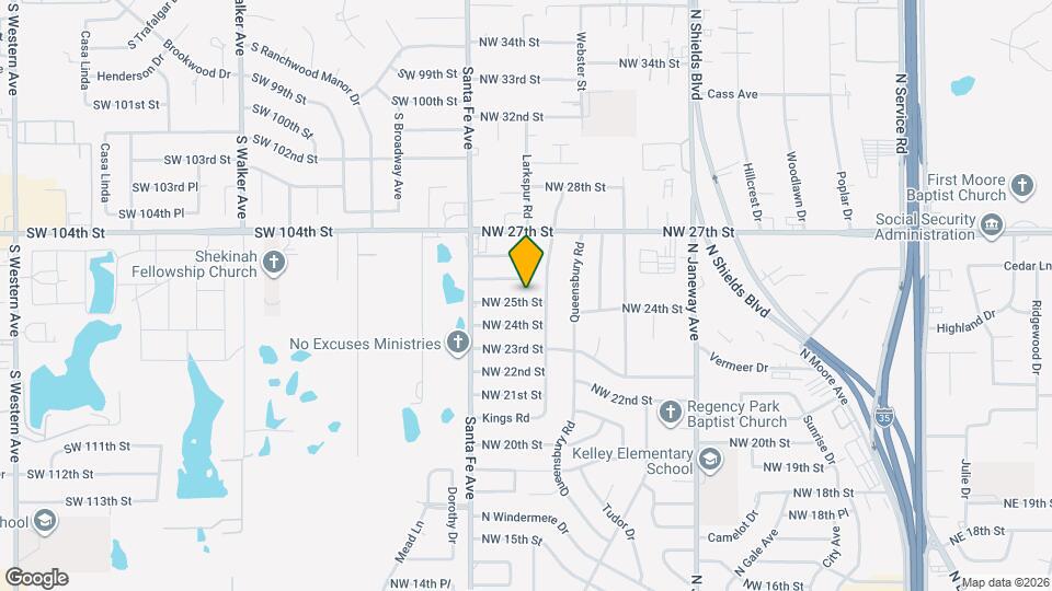 1013 NW 25th St Map and Location Details