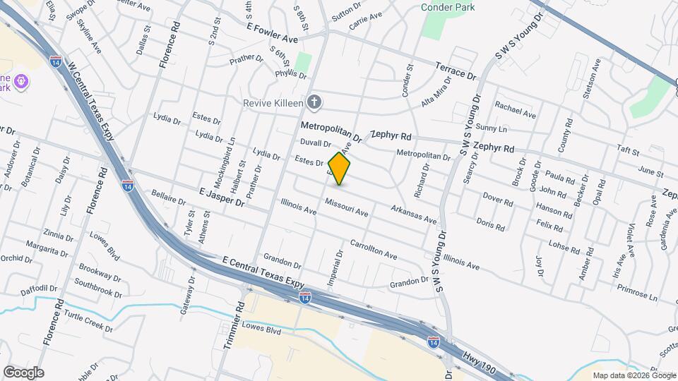 1305 Arkansas Ave Map and Location Details