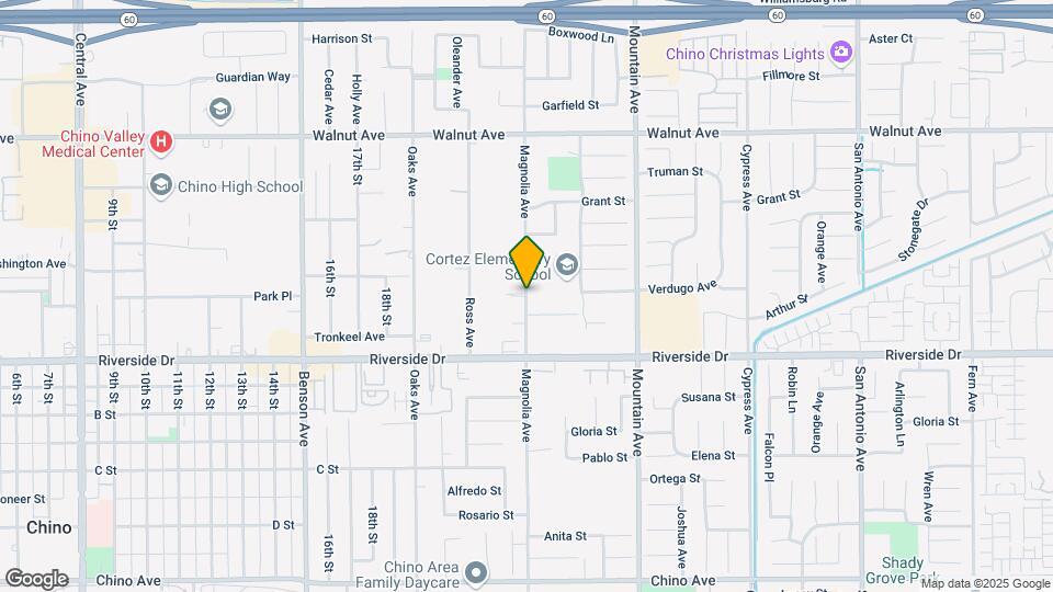 12786 Magnolia Ave Map and Location Details