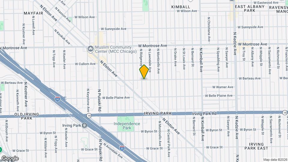 4159 N Ridgeway Ave-Unit -Apt 1 Map and Location Details