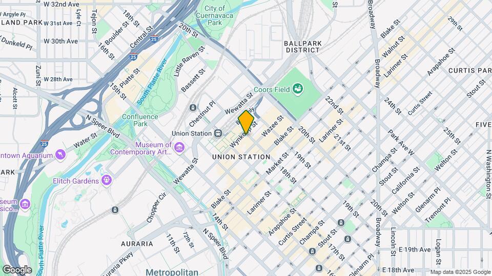 1792 Wynkoop St Map and Location Details