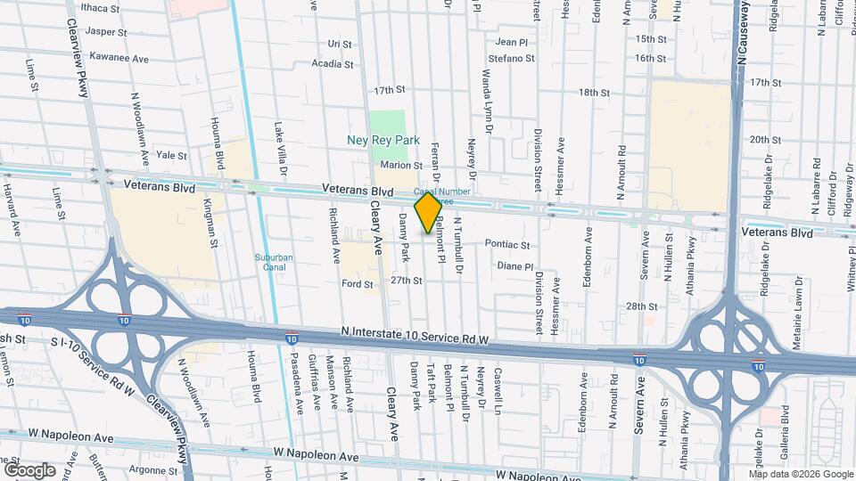 3841 25th St Map and Location Details