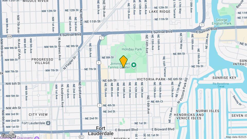 645 NE 10th Ave Map and Location Details