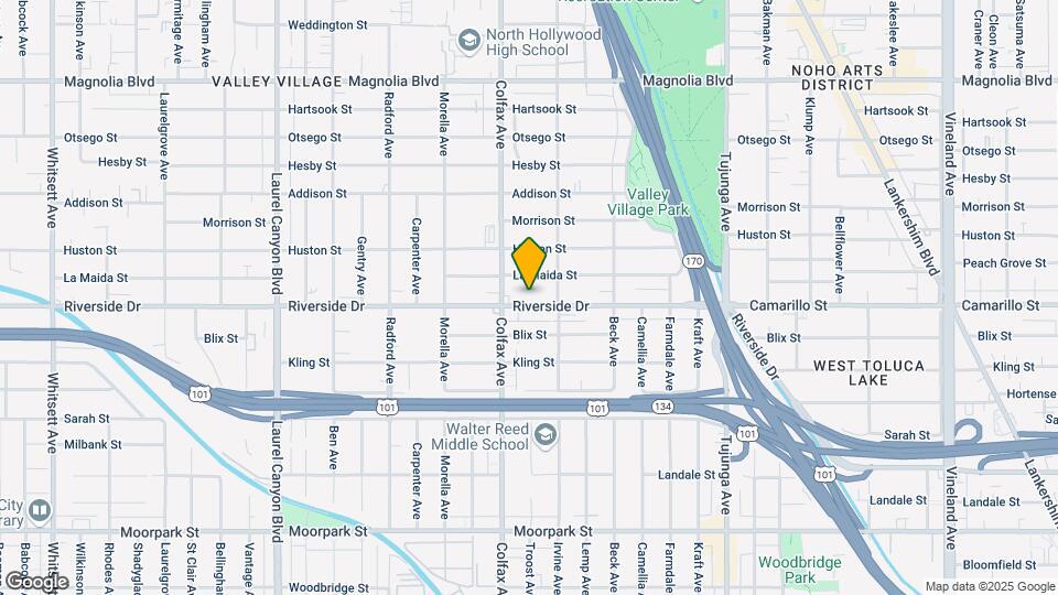 11635 Riverside Dr Map and Location Details