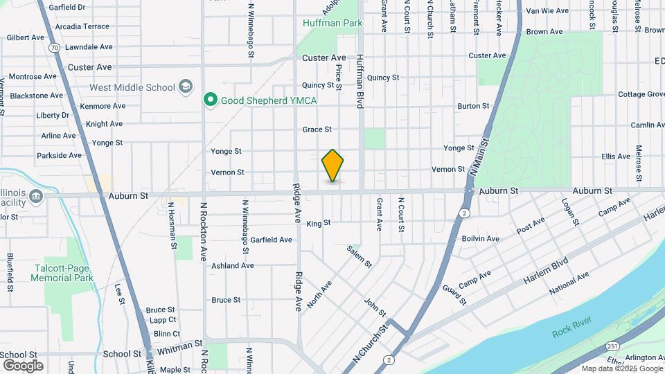 1901 Auburn St Map and Location Details