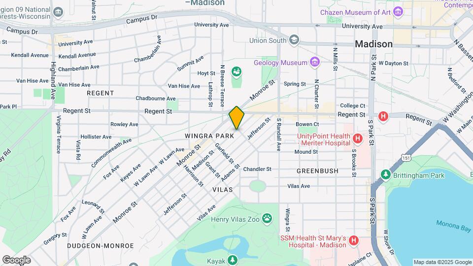 1601 Madison St, Unit 1601 Madison St Map and Location Details