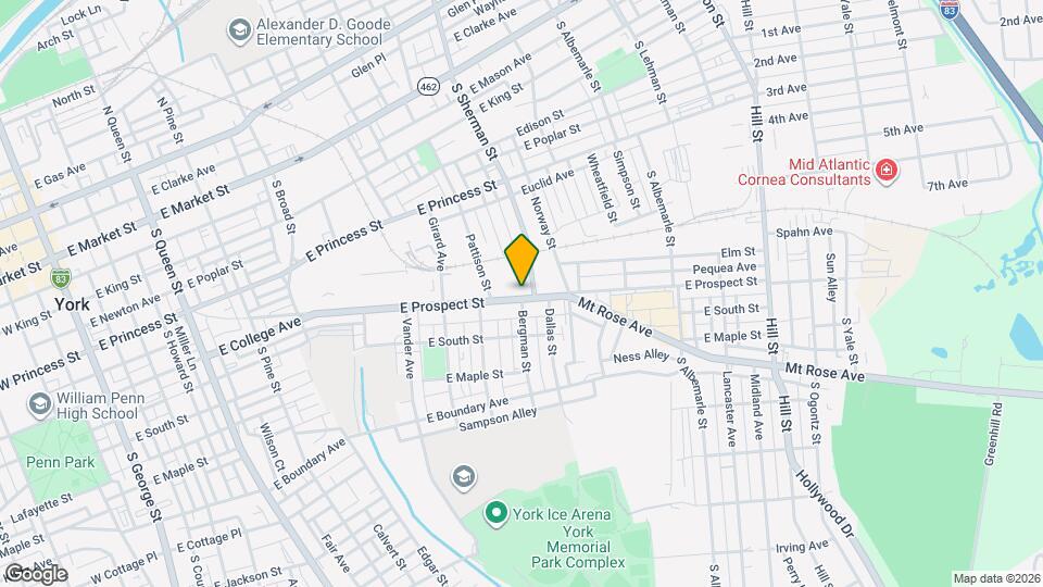835 E Prospect St Mapa y Detalles de la Ubicación