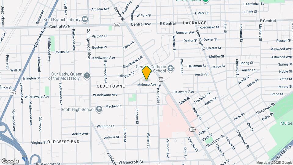 102 Melrose Ave Map and Location Details