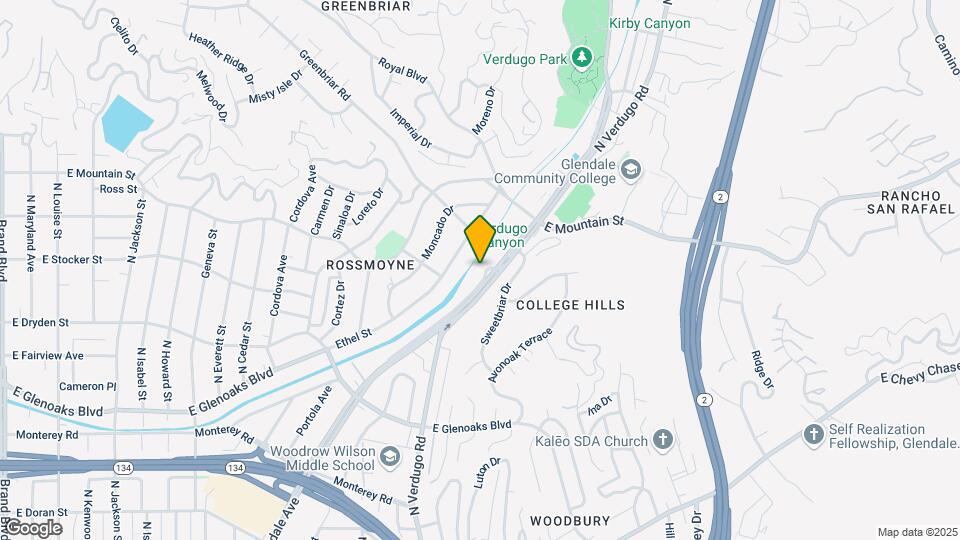 1223 N Verdugo Rd Map and Location Details