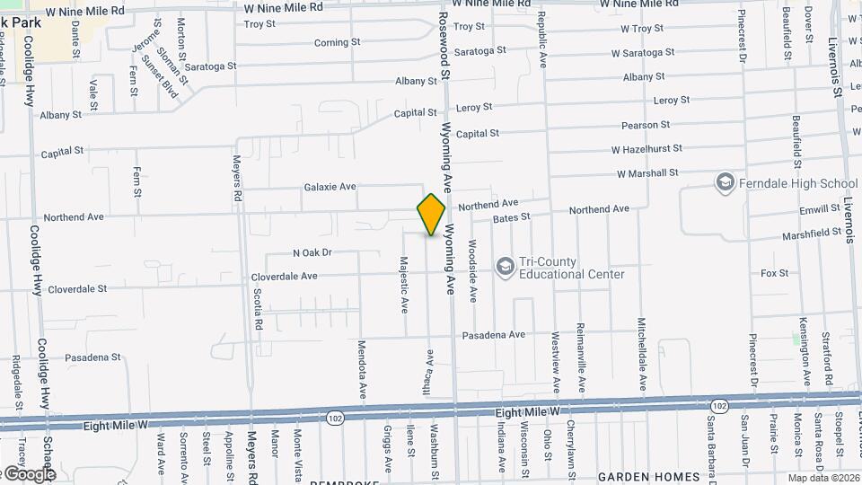 21374 Ithaca Ave Map and Location Details