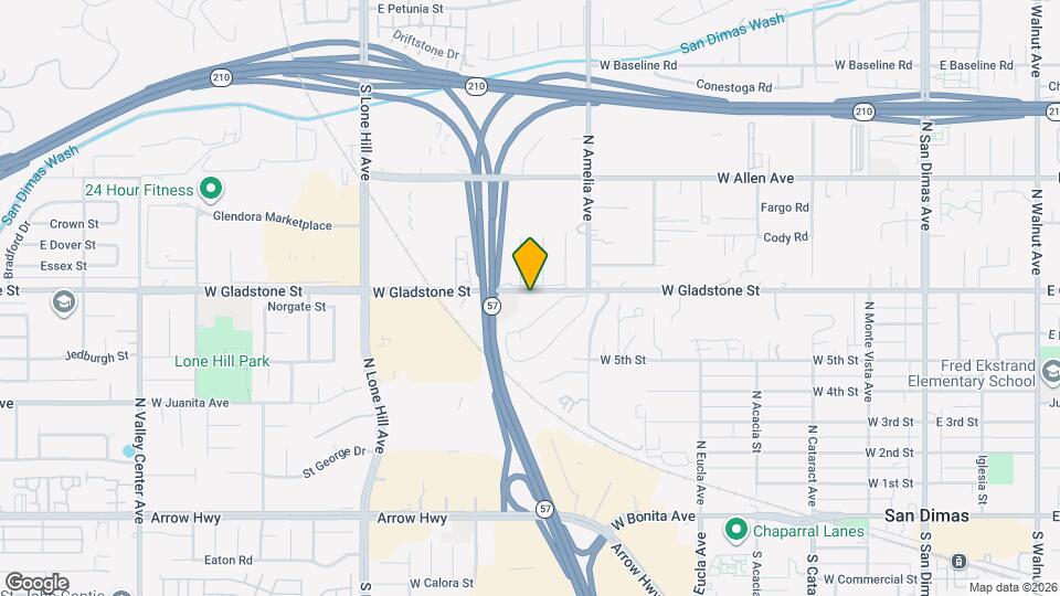 804 W Gladstone St Map and Location Details