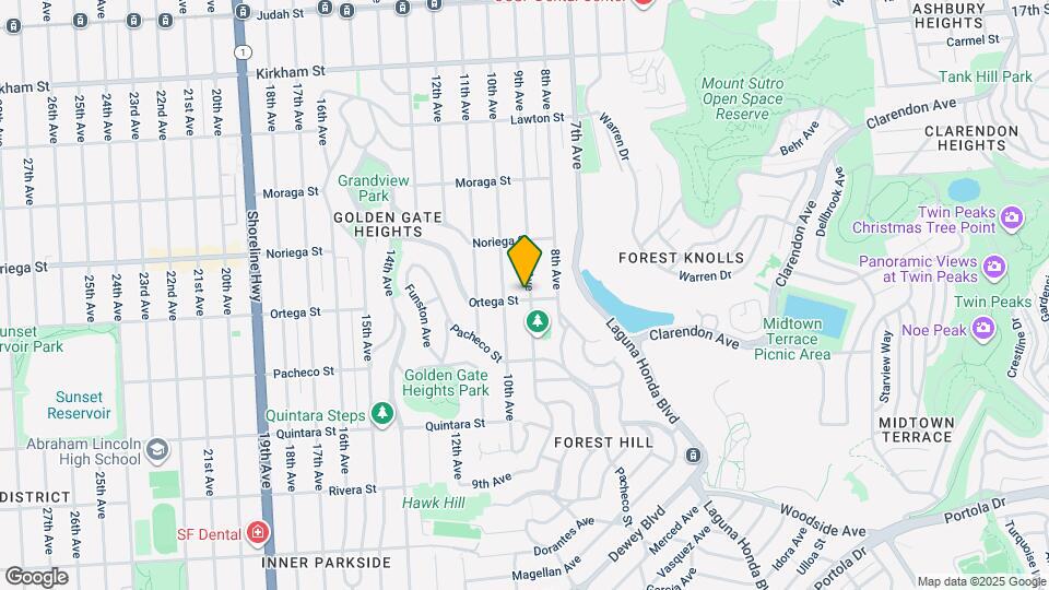 202 Ortega St Map and Location Details