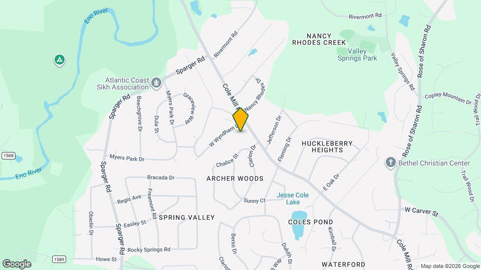 3503 Cole Mill Rd Map and Location Details