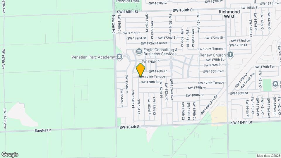 15412 SW 177th Terrace Map and Location Details