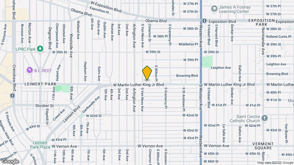 2041 W MLK Jr. Blvd Mapa y Detalles de la Ubicación