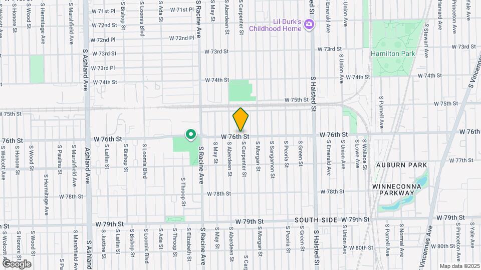 7552 S Carpenter St, Unit Unit 2 Map and Location Details